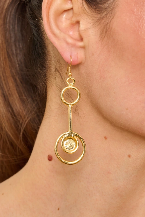 Kiraz Gold Plated Earring