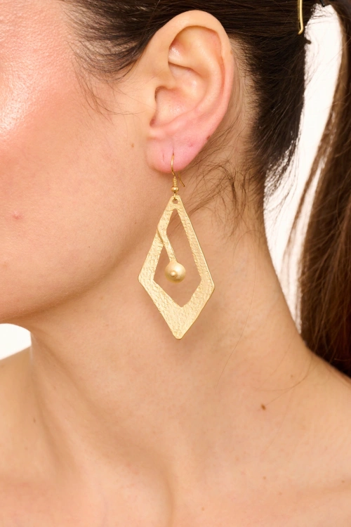 Kiraz Gold Plated Earring