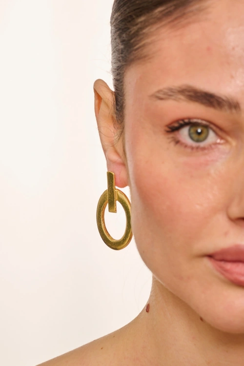 Kiraz Gold Plated Earring