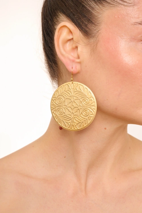Kiraz Gold Plated Earring