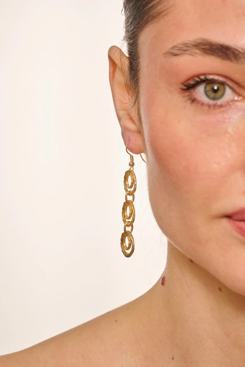 Kiraz Gold Plated Earring