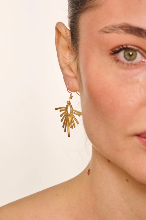 Kiraz Gold Plated Earring