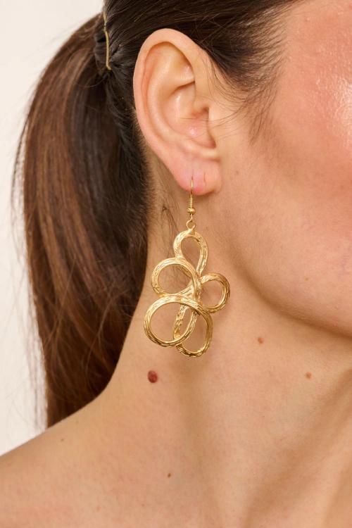 Kiraz Gold Plated Earring
