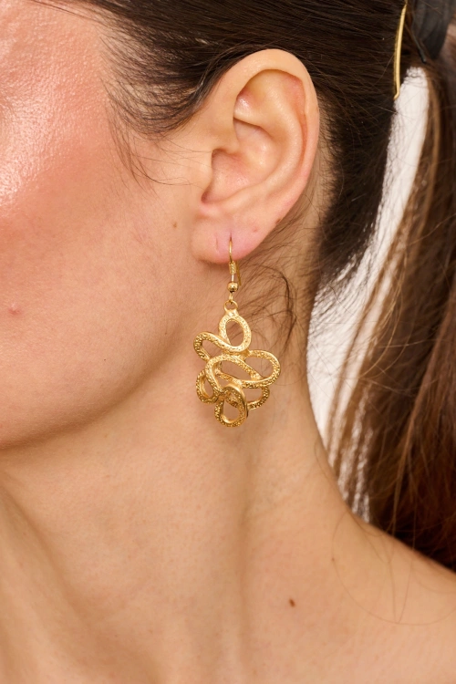 Kiraz Gold Plated Earring