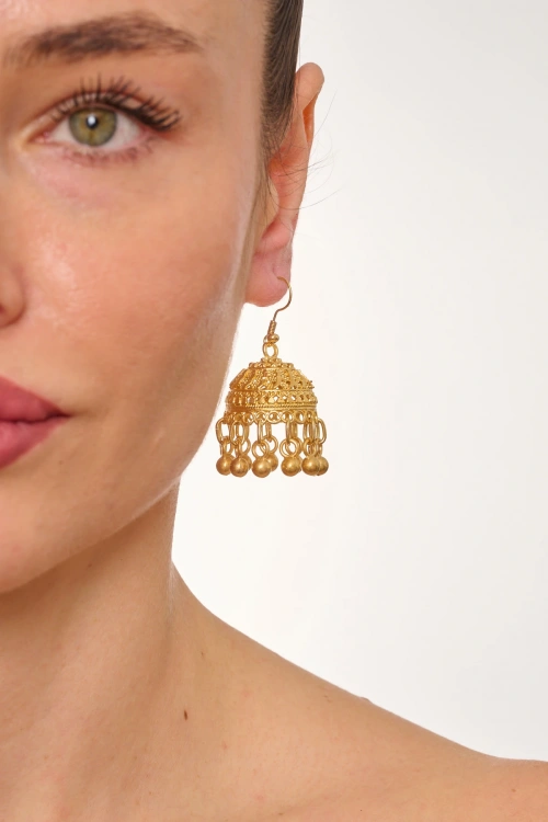 Kiraz Gold Plated Earring