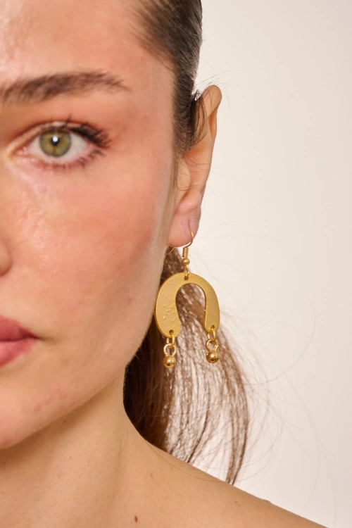 Kiraz Gold Plated Earring