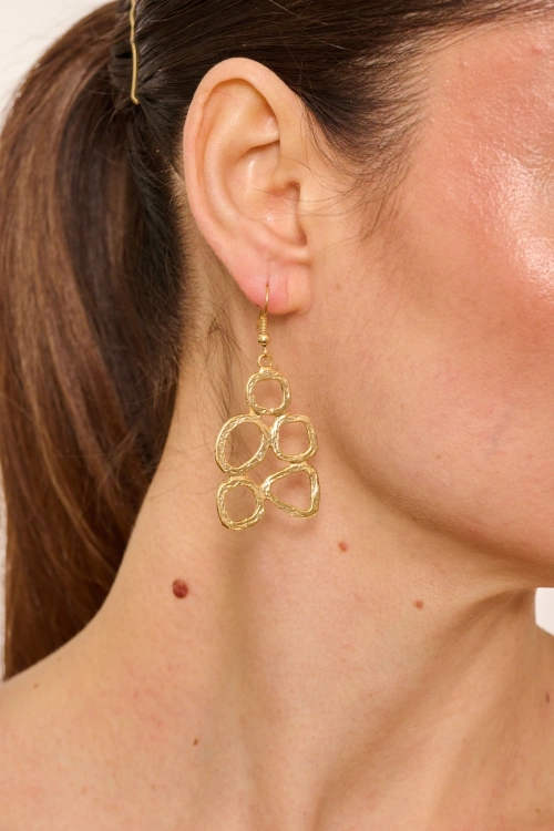 Kiraz Gold Plated Earring