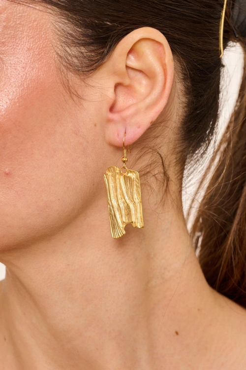 Kiraz Gold Plated Earring