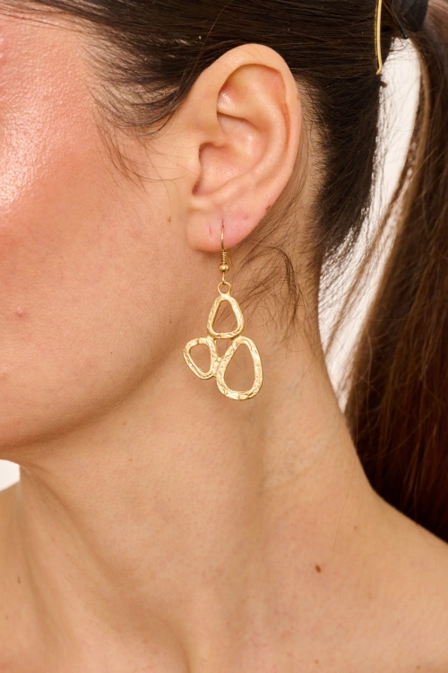 Kiraz Gold Plated Earring