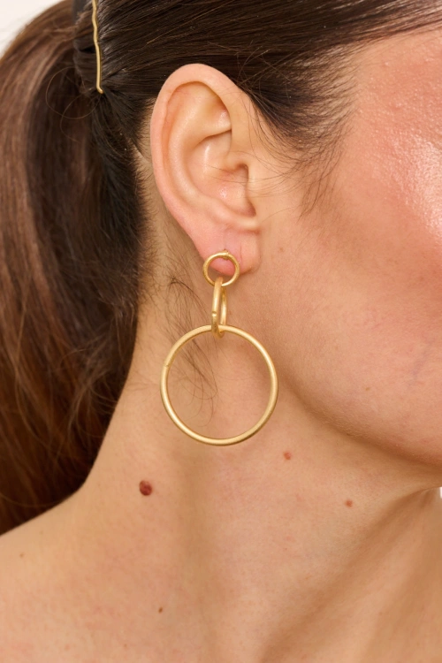 Kiraz Gold Plated Earring