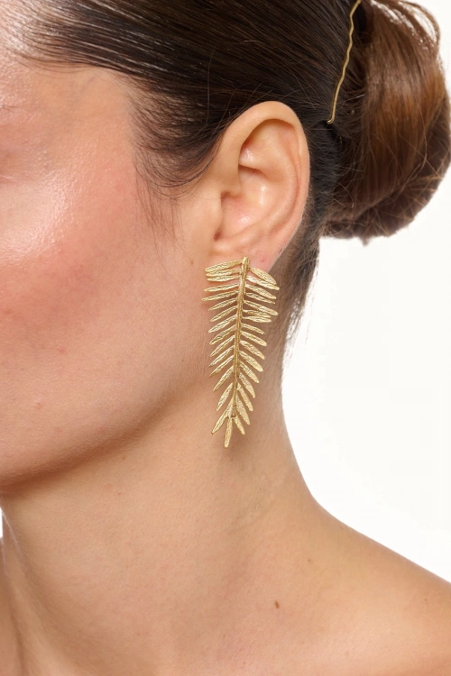 Kiraz Gold Plated Earring