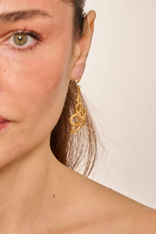 Kiraz Gold Plated Earring