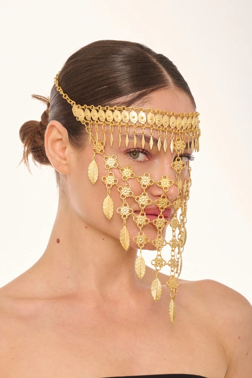 Kiraz Gold Plated Head Accessory