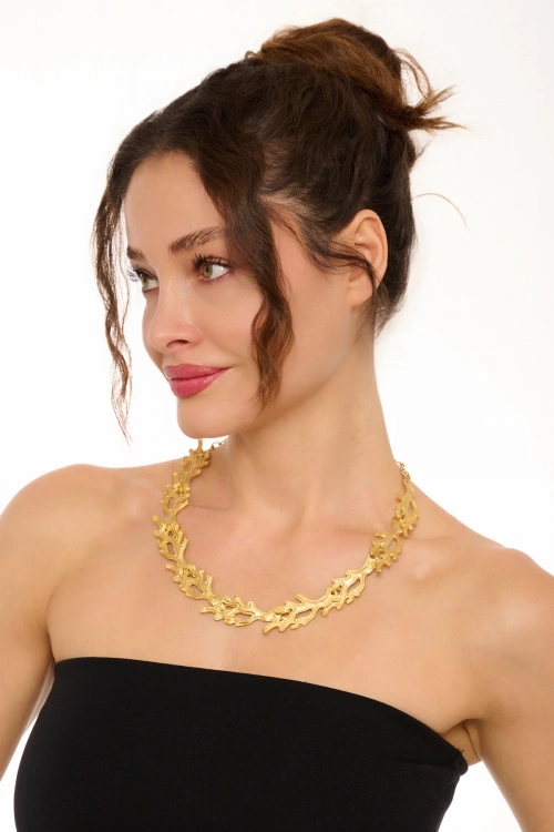 Kiraz Gold Plated Necklace