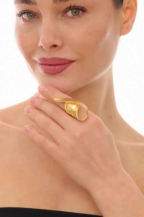 Kiraz Gold Plated Ring