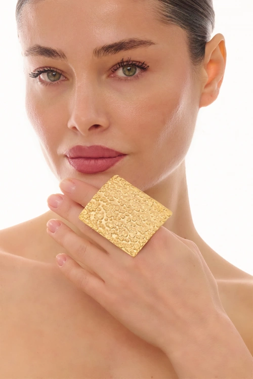 Kiraz Gold Plated Ring