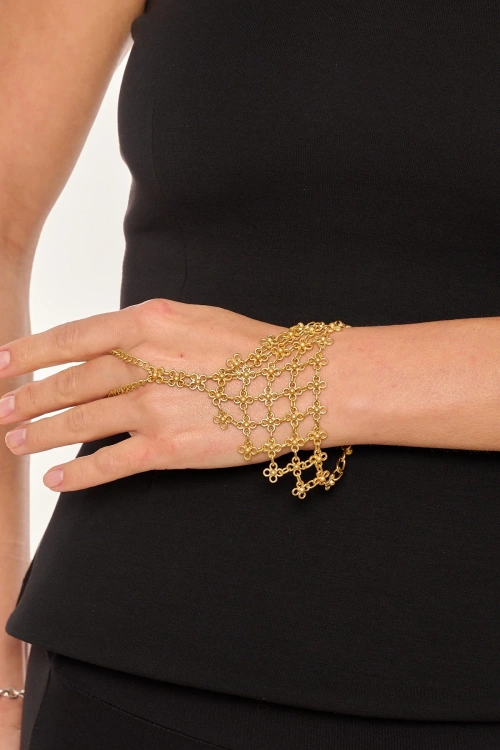 Kiraz Gold Plated Daisy Shahmaran Bracelet