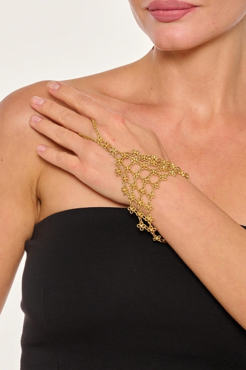 Kiraz Gold Plated Daisy Shahmaran Bracelet