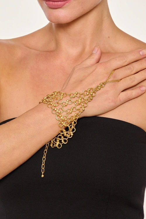 Kiraz Gold Plated Shahmaran Bracelet