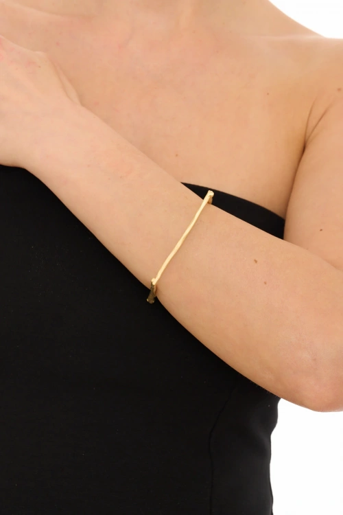 Kiraz Gold Plated Square Bracelet
