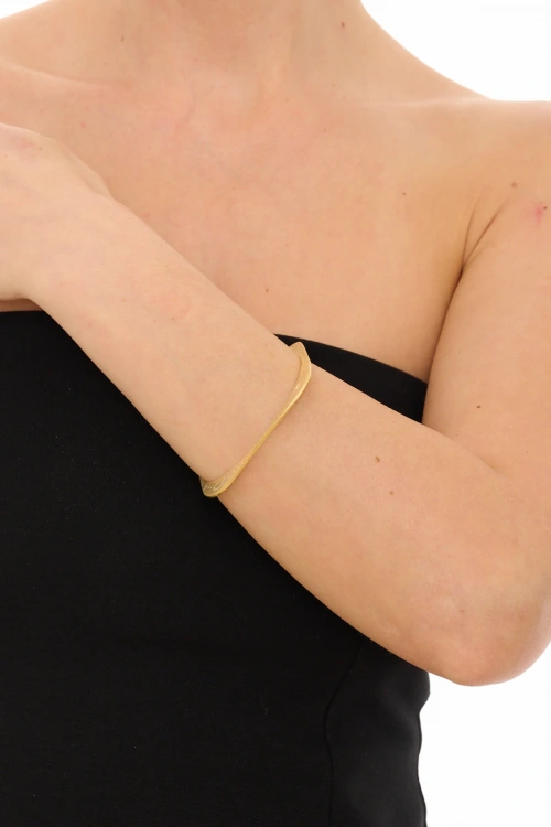 Kiraz Gold Plated Square Bracelet