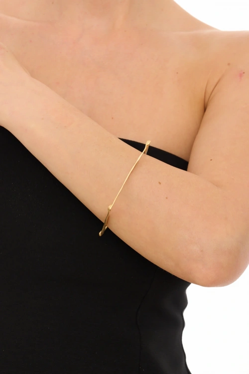 Kiraz Gold Plated Square Bracelet