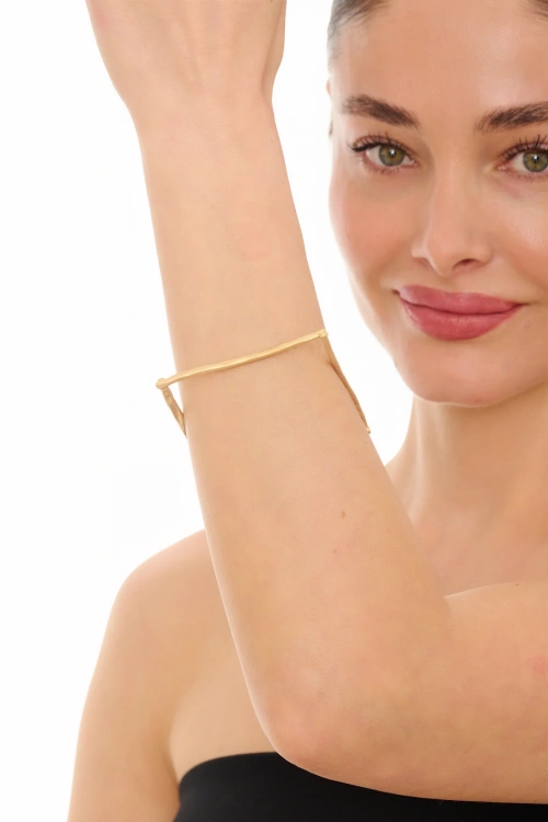 Kiraz Gold Plated Square Bracelet