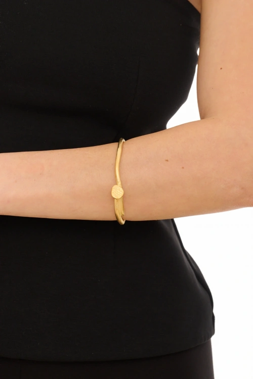 Kiraz Gold Plated Wedge Bracelet