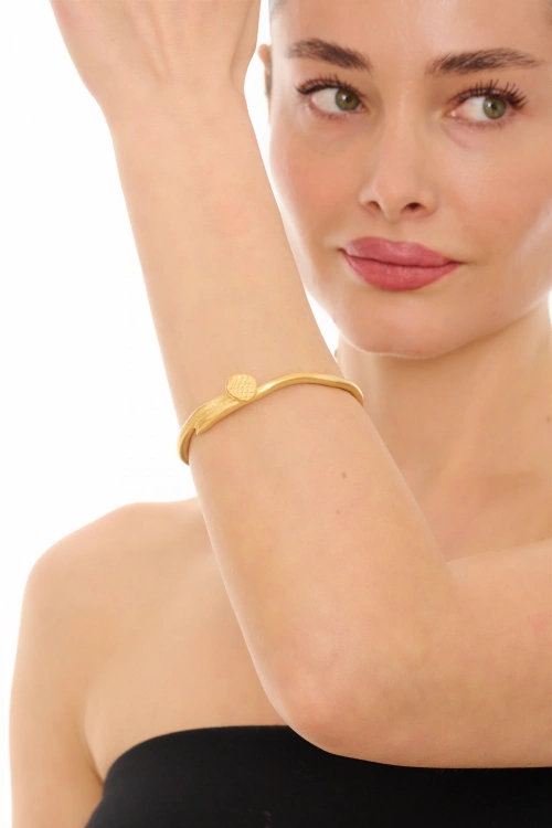 Kiraz Gold Plated Wedge Bracelet
