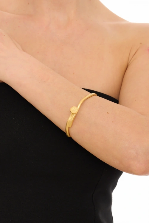 Kiraz Gold Plated Wedge Bracelet