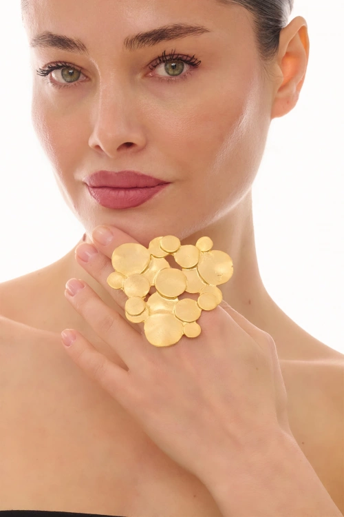 Kiraz Gold Plated Ring