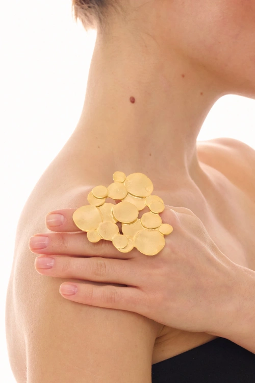 Kiraz Gold Plated Ring