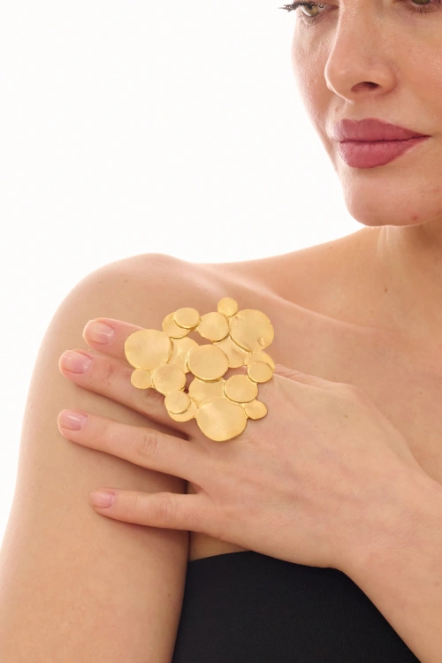 Kiraz Gold Plated Ring