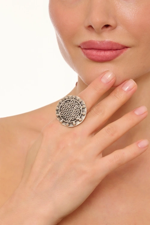 Kiraz Silver Plated Ring