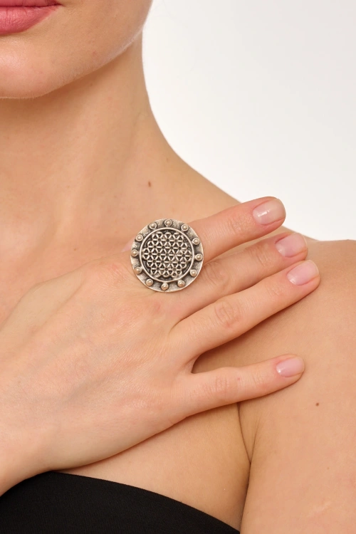 Kiraz Silver Plated Ring