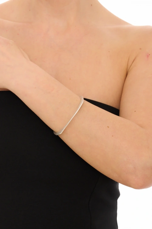 Kiraz Silver Plated Square Bracelet