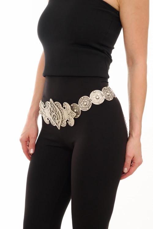 Kiraz Silver Plated Belt