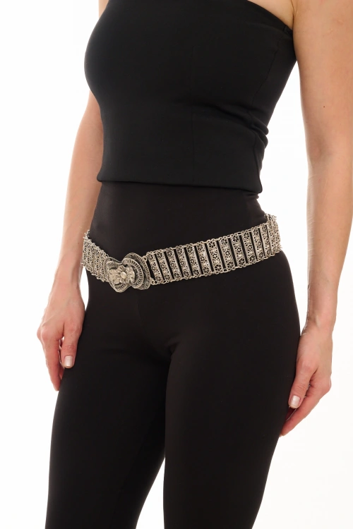 Kiraz Silver Plated Belt