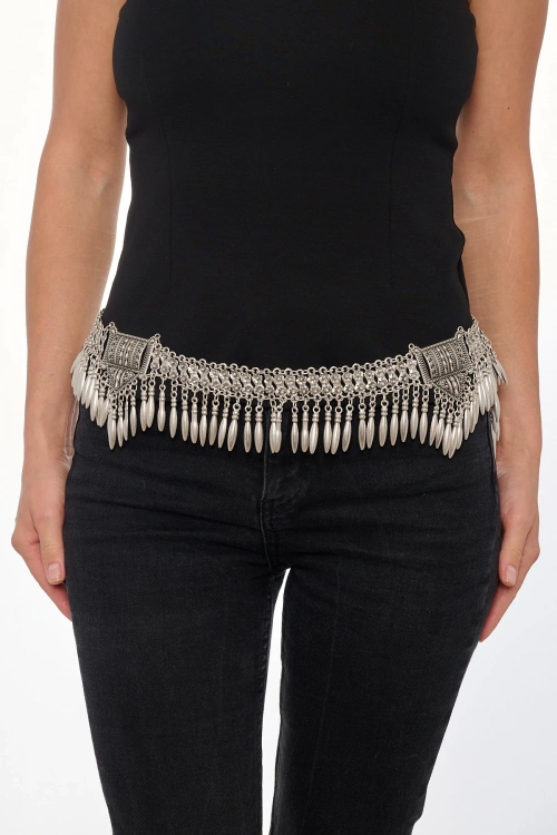 Kiraz Silver Plated Belt
