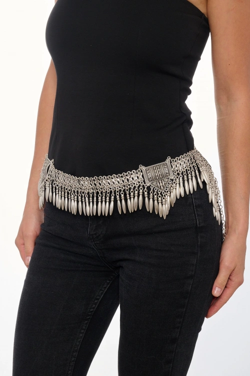 Kiraz Silver Plated Belt