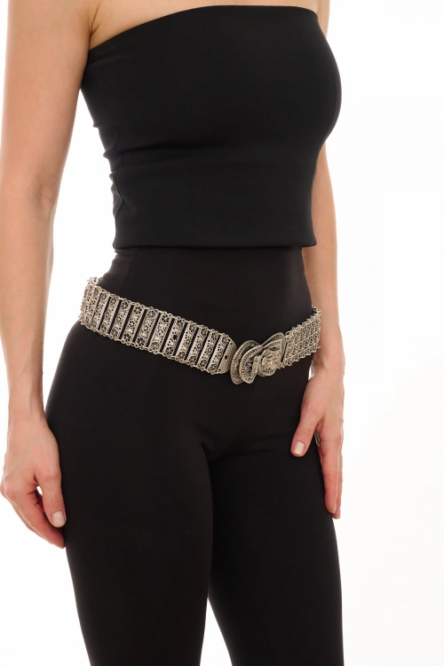 Kiraz Silver Plated Belt