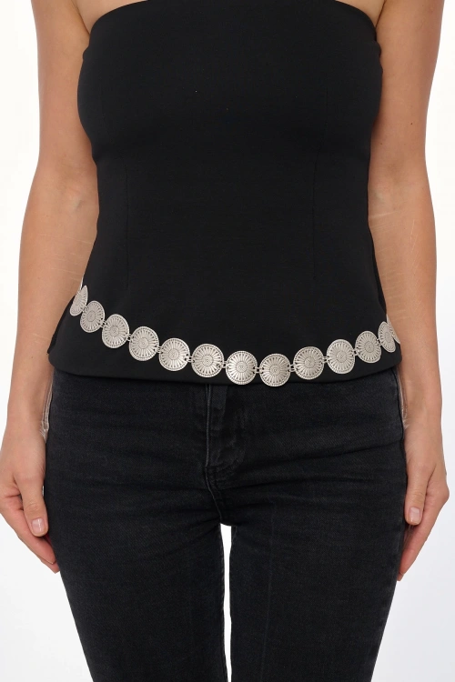 Kiraz Silver Plated Belt