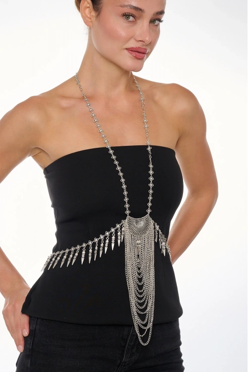 Kiraz Silver Plated Body Accessory