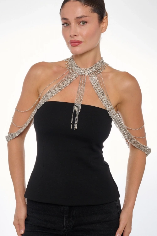 Kiraz Silver Plated Body Accessory