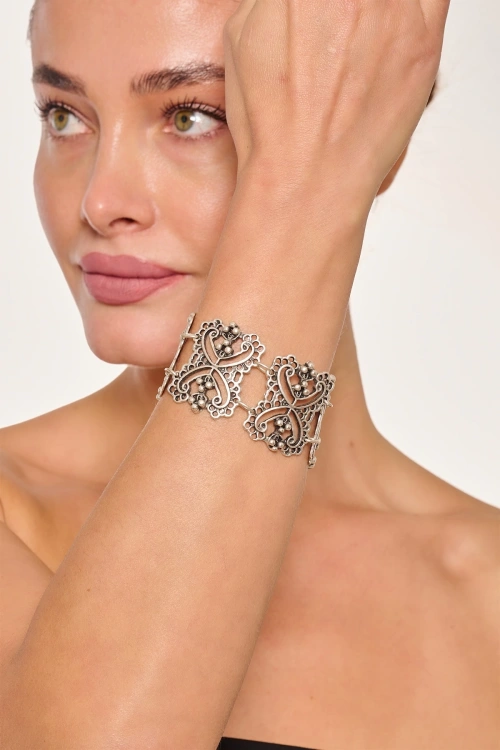 Kiraz Silver Plated Bracelet