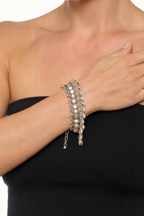 Kiraz Silver Plated Bracelet