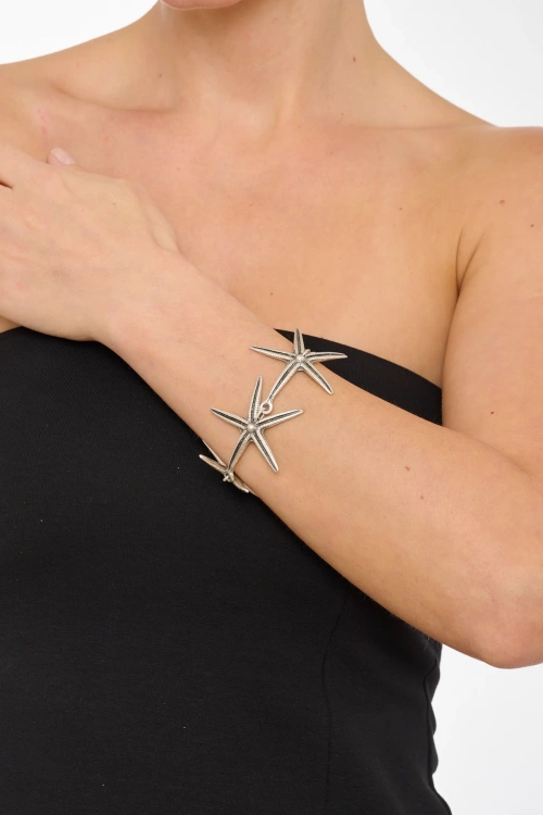 Kiraz Silver Plated Star Bracelet