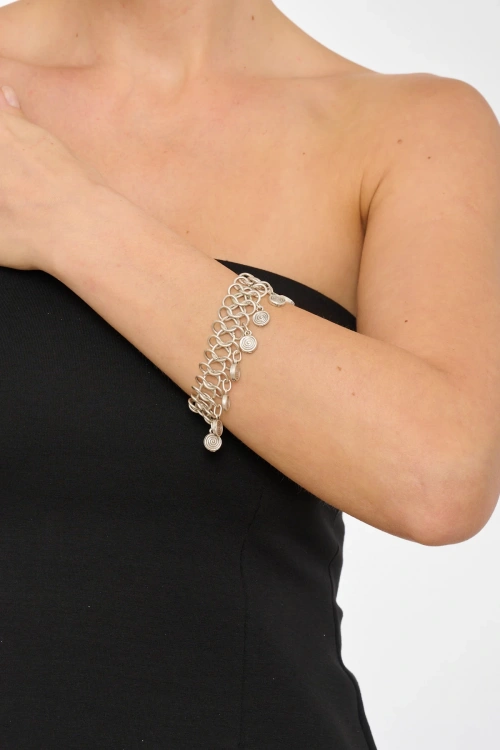 Kiraz Silver Plated Bracelet