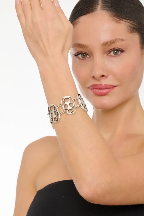 Kiraz Silver Plated Bracelet