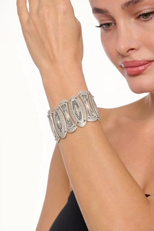 Kiraz Silver Plated Bracelet